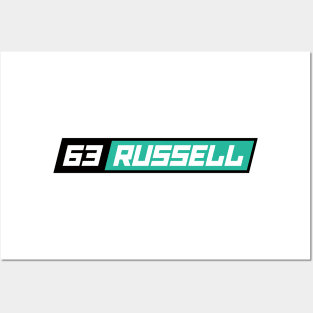 George Russell 63 F1 Driver Posters and Art